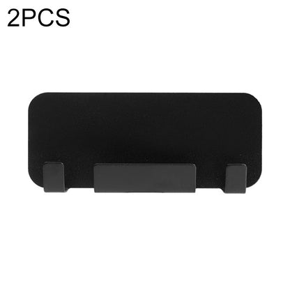 2 PCS  Punch-Free Wall-Mounted Rack Mobile Phone Charging Holder(Black) - Hand-Sticking Bracket by buy2fix | Online Shopping UK | buy2fix