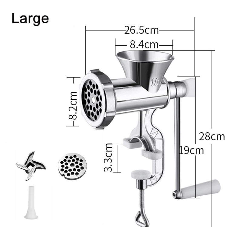 Household Manual Grinder Sausage Machine, Specification: No. 10 Large - Stirrer & Squeezer by buy2fix | Online Shopping UK | buy2fix