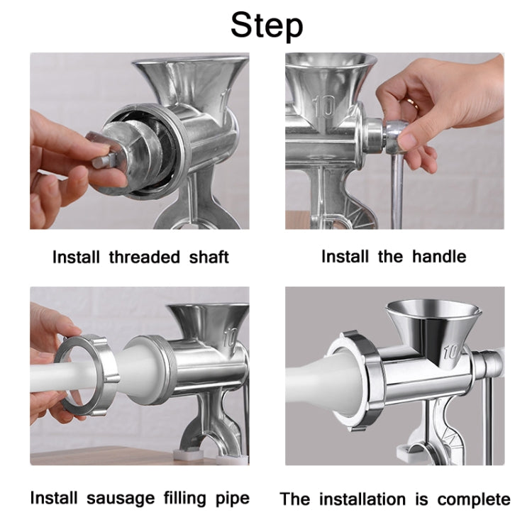 Household Manual Grinder Sausage Machine, Specification: No. 10 Large - Stirrer & Squeezer by buy2fix | Online Shopping UK | buy2fix