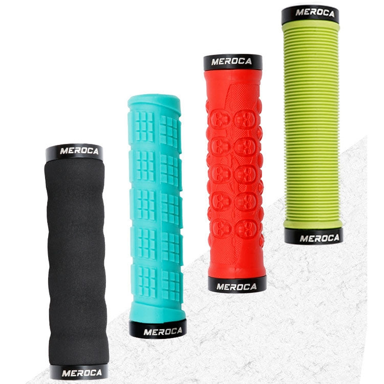 MEROCA Mountain Bike Anti-slip Shock Absorber Riding Grip Cover, Style: Bilateral Lock Sponge ME30 Red - Outdoor & Sports by MEROCA | Online Shopping UK | buy2fix