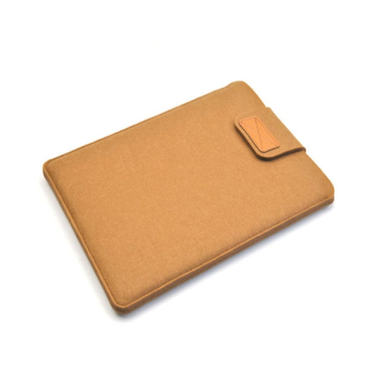 Vertical Felt Laptop Bag Tablet Sleeve Bag, Size: 14 Inch(Khaki) - 14.1 inch by buy2fix | Online Shopping UK | buy2fix