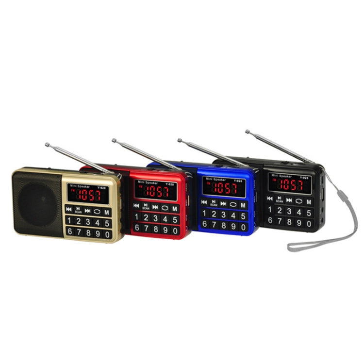 Y-928 FM Radio LED Display MP3 Support  TF Card U Disk(Red) - Consumer Electronics by buy2fix | Online Shopping UK | buy2fix