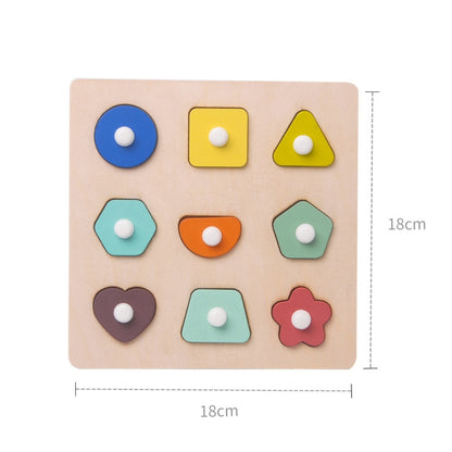 2 PCS Wooden Number Shape Matching Board(Digital Cognition) - Math Toys by buy2fix | Online Shopping UK | buy2fix
