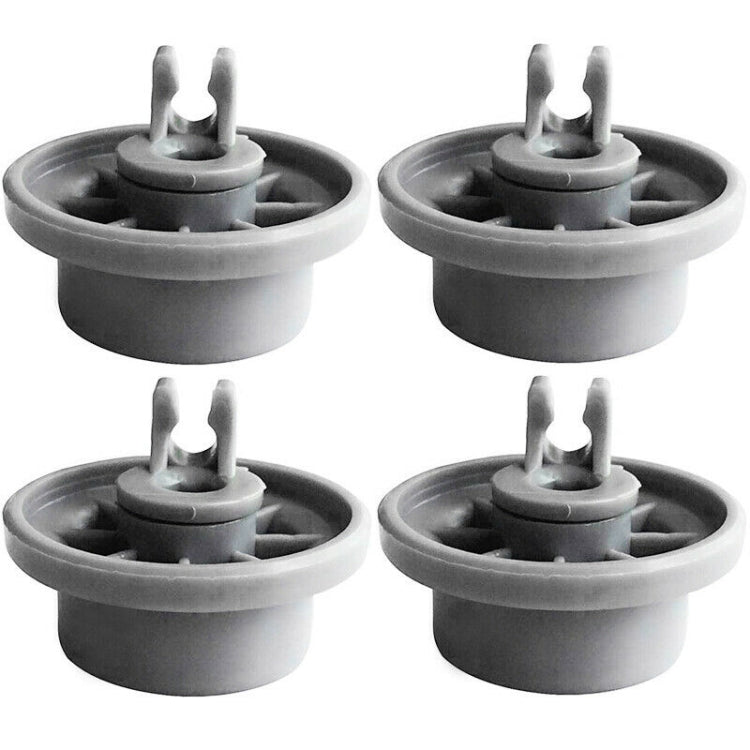 4 PCS Wheels for Bosch Siemens Neff 165314 Dishwasher Accessories(Light Grey) - Home & Garden by buy2fix | Online Shopping UK | buy2fix