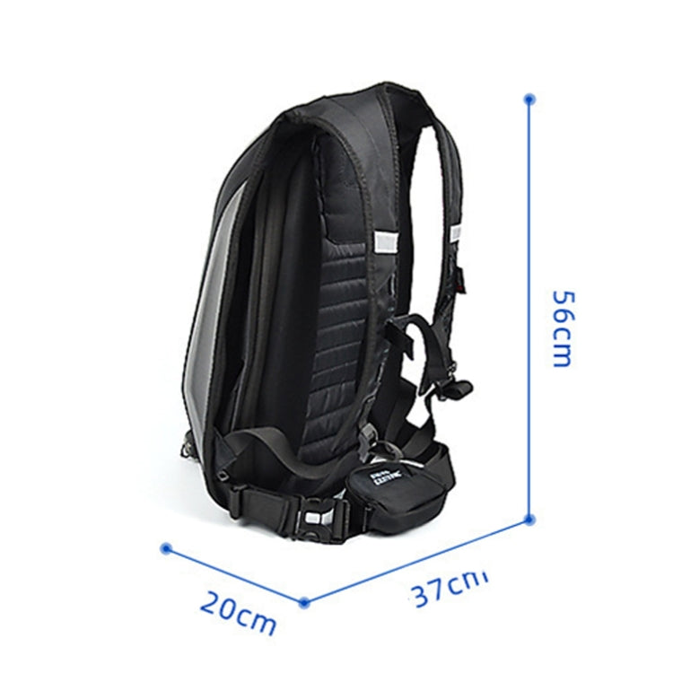 MOTOCENTRIC 11-MC-0077 Motorcycle EVA Turtle Shell Shape Riding Backpack(Black) - In Car by MOTOCENTRIC | Online Shopping UK | buy2fix