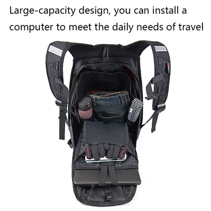 MOTOCENTRIC 11-MC-0077 Motorcycle EVA Turtle Shell Shape Riding Backpack(Black) - In Car by MOTOCENTRIC | Online Shopping UK | buy2fix