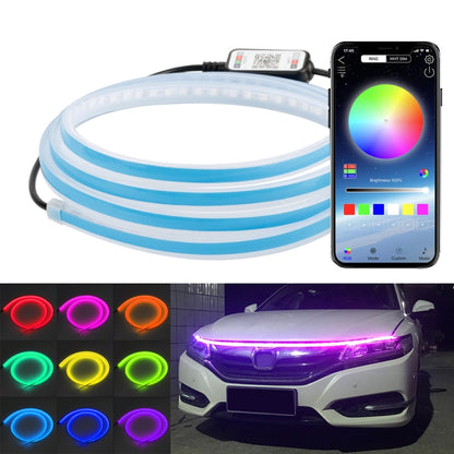 Car LED Streamer Decorative Hood Atmosphere Lights, Style: APP Colorful Light(1.8m) - In Car by buy2fix | Online Shopping UK | buy2fix