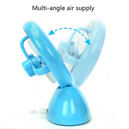 Mini USB Rechargeable Spray Fan Student Dormitory Office Desktop Mute Fan(Glossy Blue) - Consumer Electronics by buy2fix | Online Shopping UK | buy2fix
