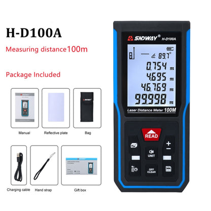 SNDWAY H-D100A Handheld Laser Rangefinder Infrared Measuring Instrument, Distance: 100m - Consumer Electronics by SNDWAY | Online Shopping UK | buy2fix