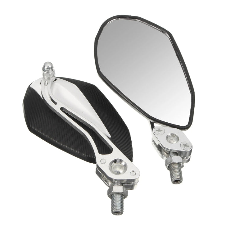 Aluminum Alloy Motorcycle Large-view Rearview Mirror Modification(Silver) - In Car by buy2fix | Online Shopping UK | buy2fix