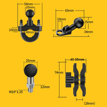 Motorcycle Bracket Crab Navigation Phone Bracket,Style： U-shaped+15W Wireless Charging - In Car by buy2fix | Online Shopping UK | buy2fix