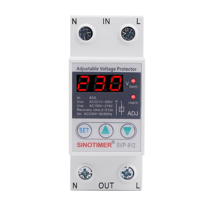 SINOTIMER SVP-912 Adjustable Self-resetting Intelligent Under-voltage Protector, Current: 80A - Other Tester Tool by SINOTIMER | Online Shopping UK | buy2fix