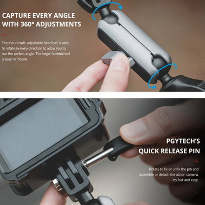 PGYTECH Action Camera Handlebar Mount For Insta360 ONE / ONE R / OSMO Action / GoPro - DJI & GoPro Accessories by PGYTECH | Online Shopping UK | buy2fix