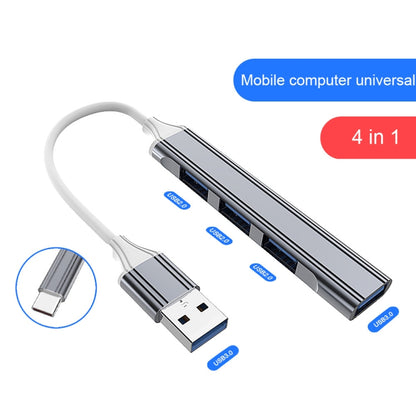 2 PCS Multifunctional Expanded Docking, Spec: Type-C/USB-C 3.0 (Silver) - USB 3.0 HUB by buy2fix | Online Shopping UK | buy2fix