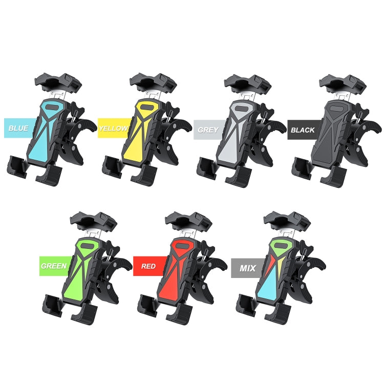 L101+M011 Outdoor Cycling Mechanical Locking Phone Holder(Yellow) - Outdoor & Sports by buy2fix | Online Shopping UK | buy2fix