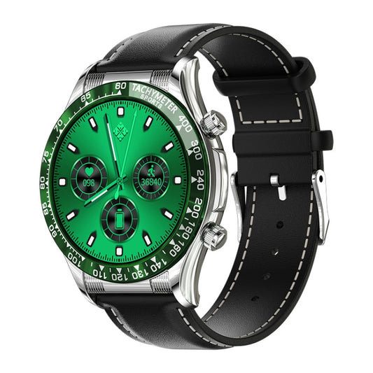 LOANIY E18 Pro Smart Bluetooth Calling Watch with NFC Function, Color: Green Leather - Smart Wear by LOANIY | Online Shopping UK | buy2fix