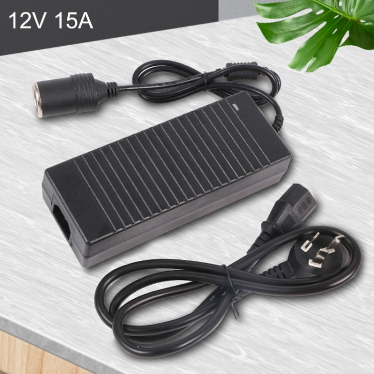 220V To 12V Power Converter 15A Car to Household Power Adapter, Plug Type: EU Plug - In Car by buy2fix | Online Shopping UK | buy2fix
