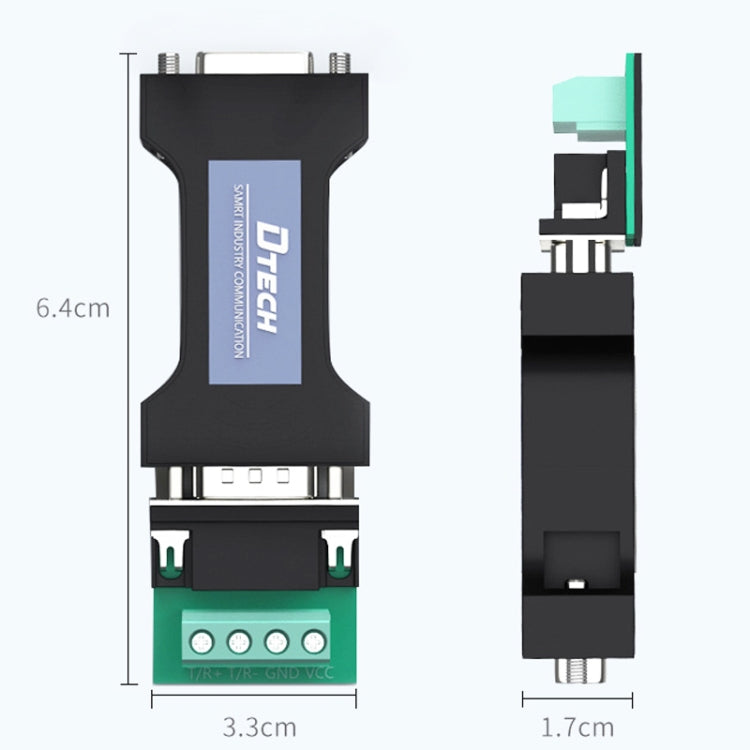 DTECH DT-9000 Passive Bidirectional RS232 To RS485 Serial Communication Protocol Module Converter - RS485 / RS232 Series by DTECH | Online Shopping UK | buy2fix