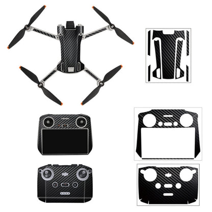 Sunnylife Drone+Remote Control Protective Sticker For DJI Mini 3 Pro RC Version(Carbon Black) - DJI & GoPro Accessories by Sunnylife | Online Shopping UK | buy2fix