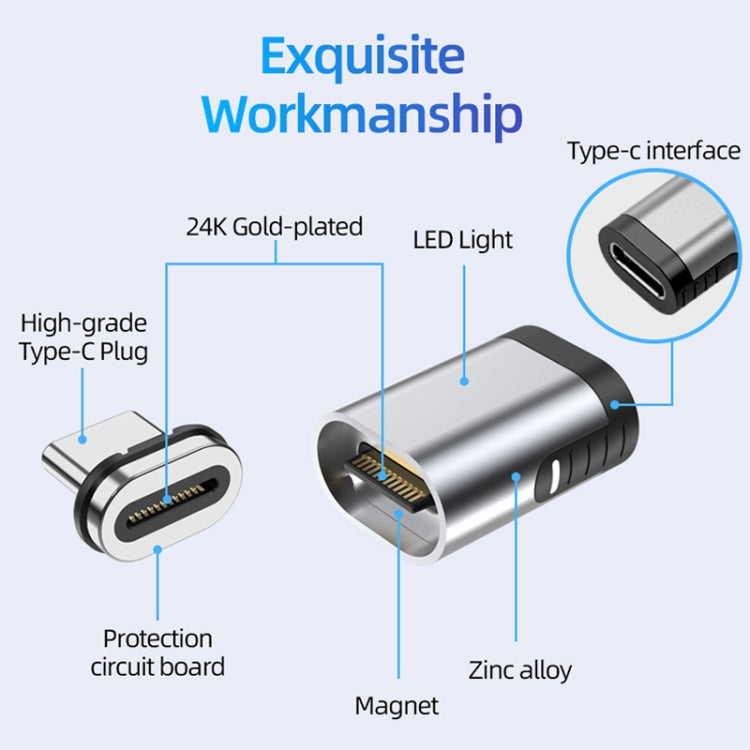 TZ28 PD 100W 24Pin Fast Charge Data and Video Transmission Type-C / USB-C Magnetic Adapter -  by buy2fix | Online Shopping UK | buy2fix