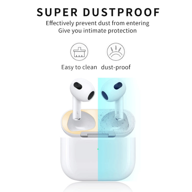 2 PCS Headphone Inner Cover Sticker Dustproof Protective Film For Airpods 3(Blue) - Protective Sticker by buy2fix | Online Shopping UK | buy2fix