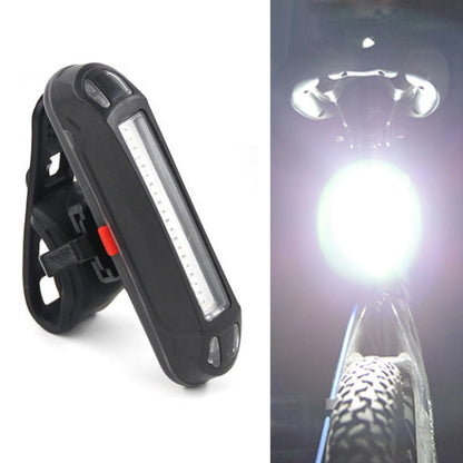 2 PCS LED Rechargeable Bicycle Warning Strip Tail Light(OPP White Light) - Taillights by buy2fix | Online Shopping UK | buy2fix