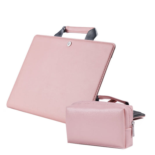 Laptop Bag Protective Case Tote Bag For MacBook Pro 15.4 inch, Color: Pink + Power Bag - 15 inch by buy2fix | Online Shopping UK | buy2fix