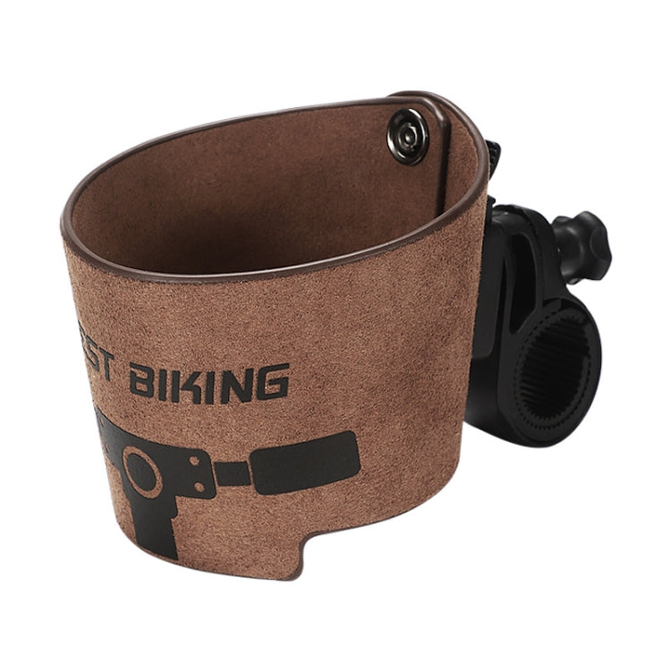 WEST BIKING YP0719298 Bicycle Cup Holder Handlebar Bottle Cage(Brown) - Holders by WEST BIKING | Online Shopping UK | buy2fix