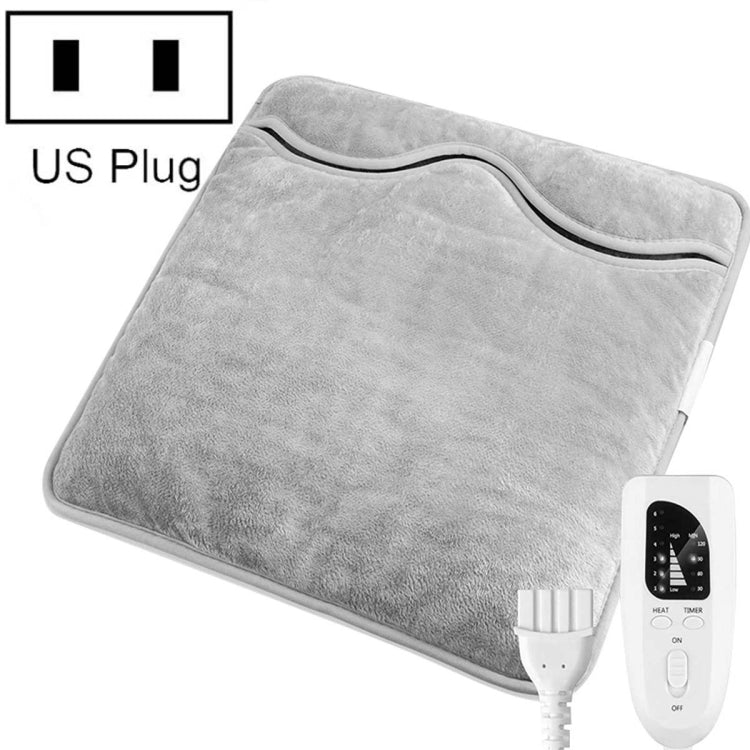 60W  Electric Feet Warmer For Women Men Pad Heating Blanket US Plug 120V(Silver Gray) - Consumer Electronics by buy2fix | Online Shopping UK | buy2fix