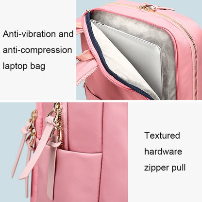 Bopai 62-51316 Multifunctional Wear-resistant Anti-theft Laptop Backpack(Pink) - Backpack by Bopai | Online Shopping UK | buy2fix