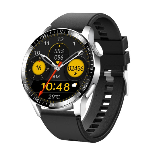 UM93Pro 1.28 Inch Heart Rate/Blood Oxygen Monitoring Bluetooth Calling Watch With NFC Function(Silver Silicone) - Smart Wear by buy2fix | Online Shopping UK | buy2fix