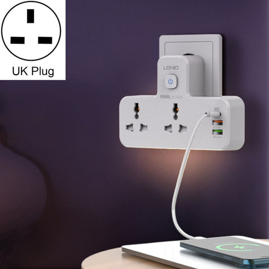 LDNIO SC2311 20W PD+QC 3.0 Multifunctional Home Fast Charging Socket with Night Light, Spec: UK Plug - Consumer Electronics by LDNIO | Online Shopping UK | buy2fix