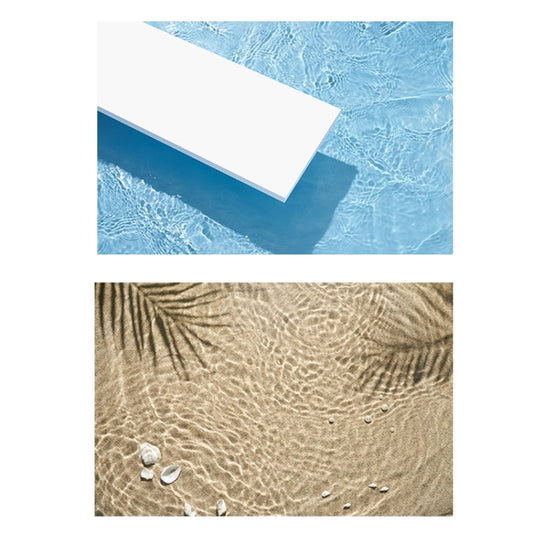 3D Double-Sided Matte Photography Background Paper(Pool+Beach) - Camera Accessories by buy2fix | Online Shopping UK | buy2fix
