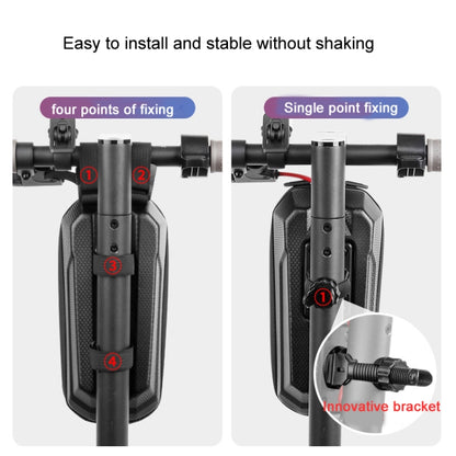 WHEEL UP X7 2L Electric Scooter Hard Shell Hanging Bag,Style: Quick Release Bracket - Bicycle Bags by WHEEL UP | Online Shopping UK | buy2fix