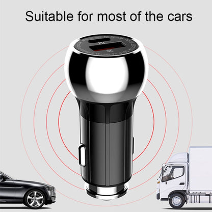 LDNIO C1 36W PD + QC 3.0 Car Fast Charger High Power Smart USB Car Charger with 8 Pin Cable - Car Charger by LDNIO | Online Shopping UK | buy2fix