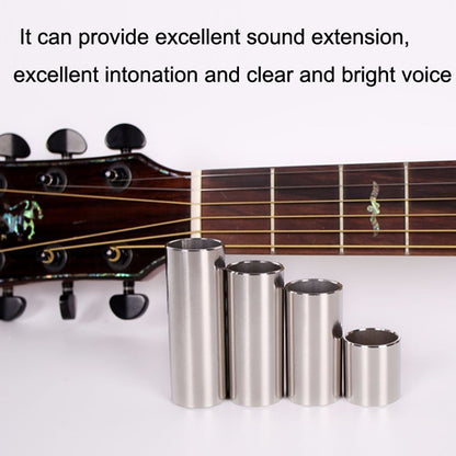 2PCS Stainless Steel Guitar Slide Tube Folk Slide Block, Size: 28mm(Gold) - Guitar Tuner by buy2fix | Online Shopping UK | buy2fix