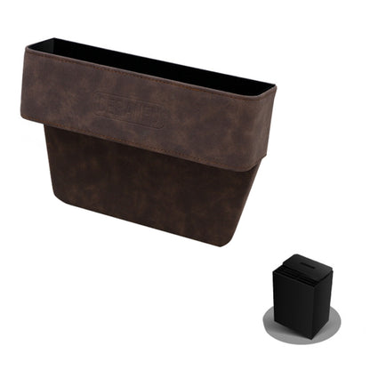 DE RAN FU Car Seat Storage Box Cup Holder Fur Citrine Phone Sundry Storage Box(Brown) - In Car by DE RAN FU | Online Shopping UK | buy2fix