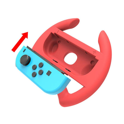 For Nintendo Switch IPLAY HBS-412 Gamepad Steering Wheel Gamepad Accessories(Red Blue) - Cases by buy2fix | Online Shopping UK | buy2fix