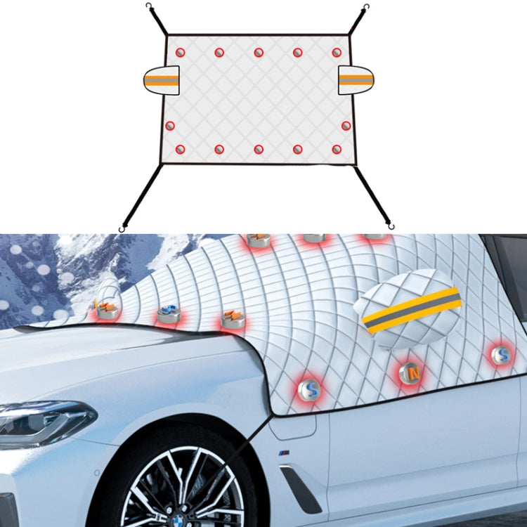 SUITU R-3945 Car Winter Front Glass Snow Shield Defrost Sunshade Thickened Car Clothing, Style: 12 Magnets Quilt - In Car by SUITU | Online Shopping UK | buy2fix