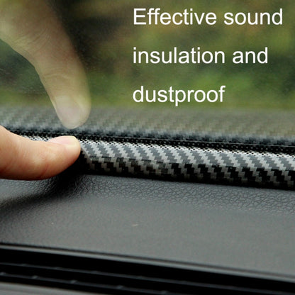 2pcs N856 No Fiber Pattern Car Elastomer Seal Rubber Strip Instrument Panel Leakproof Dustproof Soundproof Universal - In Car by buy2fix | Online Shopping UK | buy2fix