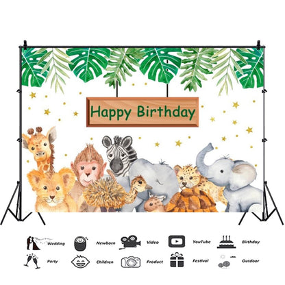 MDN12536 1.5m x 1m Animal Forest Cartoon Birthday Party Banquet Decoration Photo Background Cloth - Camera Accessories by buy2fix | Online Shopping UK | buy2fix