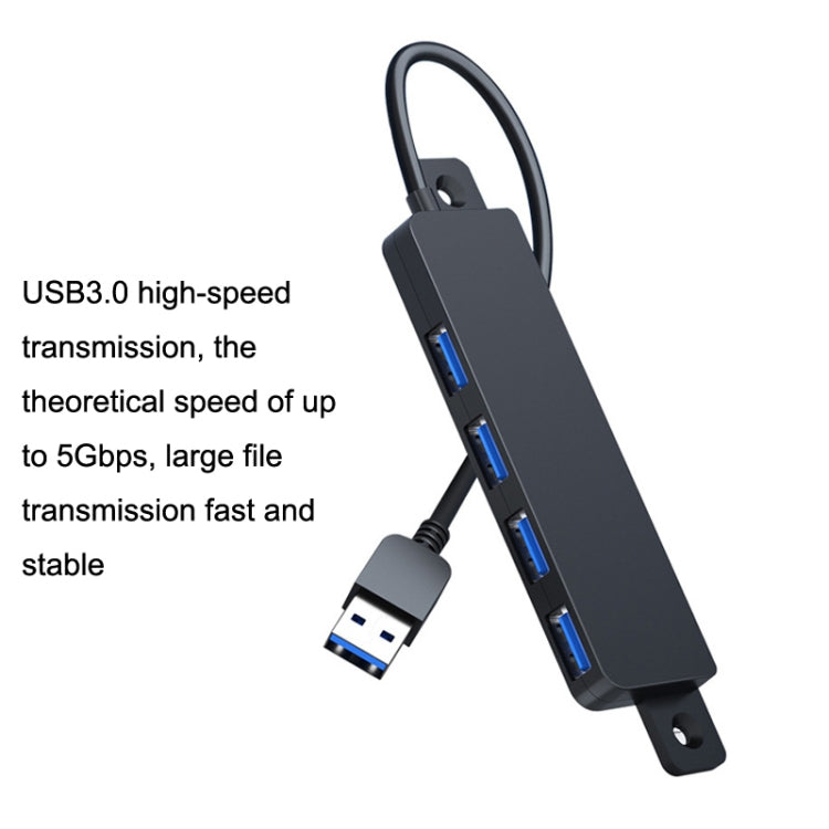 HS080-R USB3.0 60cm 4 Ports Collection High Speed HUB Extensors - USB 3.0 HUB by buy2fix | Online Shopping UK | buy2fix