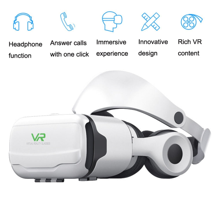 VR SHINECON G02EF+B03 Handle Mobile Phone 3D Virtual Reality VR Game Helmet Glasses With Headset - VR Headset by VR SHINECON | Online Shopping UK | buy2fix