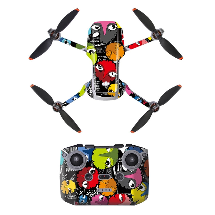 Sunnylife MM2-TZ452 For DJI Mini 2 Waterproof PVC Drone Body + Arm + Remote Control Decorative Protective Stickers Set(Big Eyes Monster) - Stickers by Sunnylife | Online Shopping UK | buy2fix