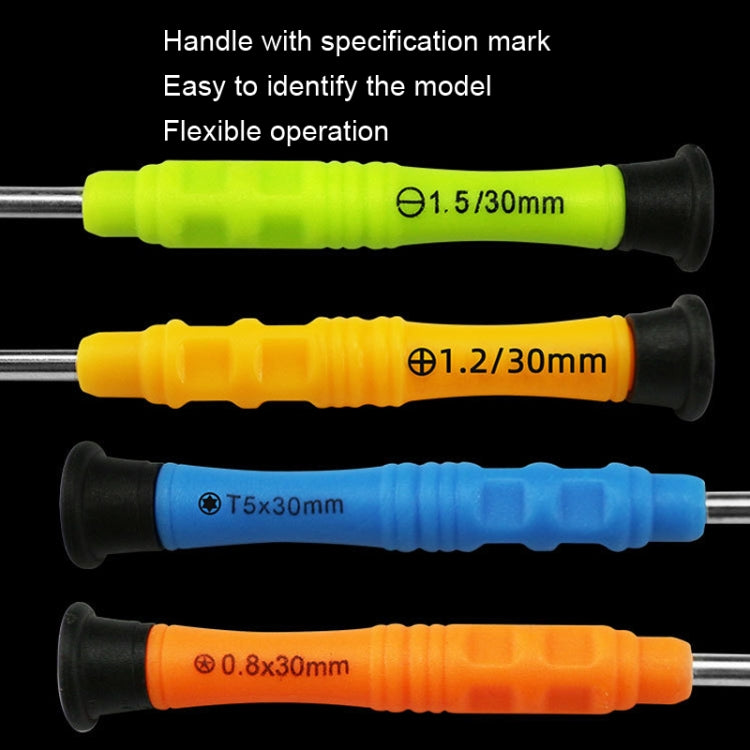 20pcs Mini Screwdriver Anti-Slip Mobile Phone Disassembly Maintenance Tools, Series: 0.6Y - Repair & Spare Parts by buy2fix | Online Shopping UK | buy2fix