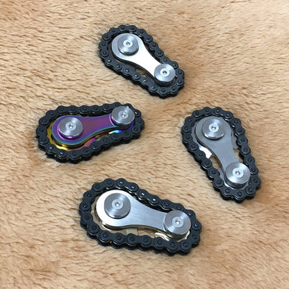 Black Chain Gyro Fingertip Gyro EDC Metal Toy Gear Sprocket Flywheel, Color: Full Stainless Steel - Spinning Toys by buy2fix | Online Shopping UK | buy2fix