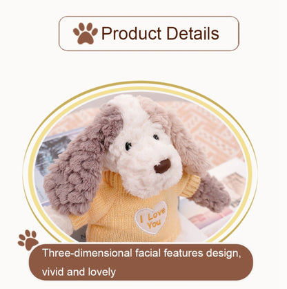 Cute Dressing Teddy Plush Toys Decorative Gift Plush Doll, Color: Yellow Sweater - Soft Toys by buy2fix | Online Shopping UK | buy2fix