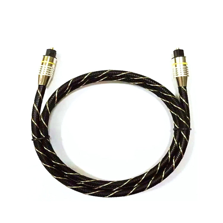 EMK HB/A6.0 SPDIF Interface Digital High-Definition Audio Optical Fiber Cable, Length: 1m(Black White Net) -  by EMK | Online Shopping UK | buy2fix