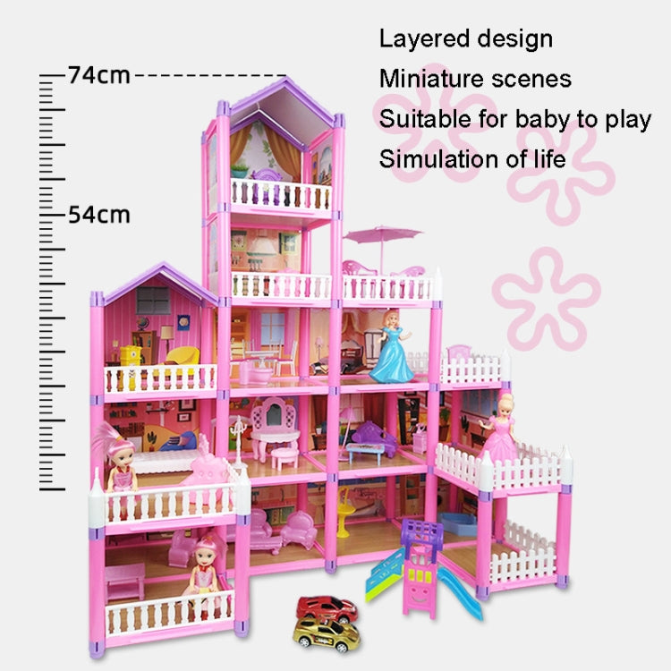 DSJ55-3 149pcs/set Children Passing Domestic Toy Doll House Princess Castle Set Simulation Disguise House - Pretend Play Toys by buy2fix | Online Shopping UK | buy2fix