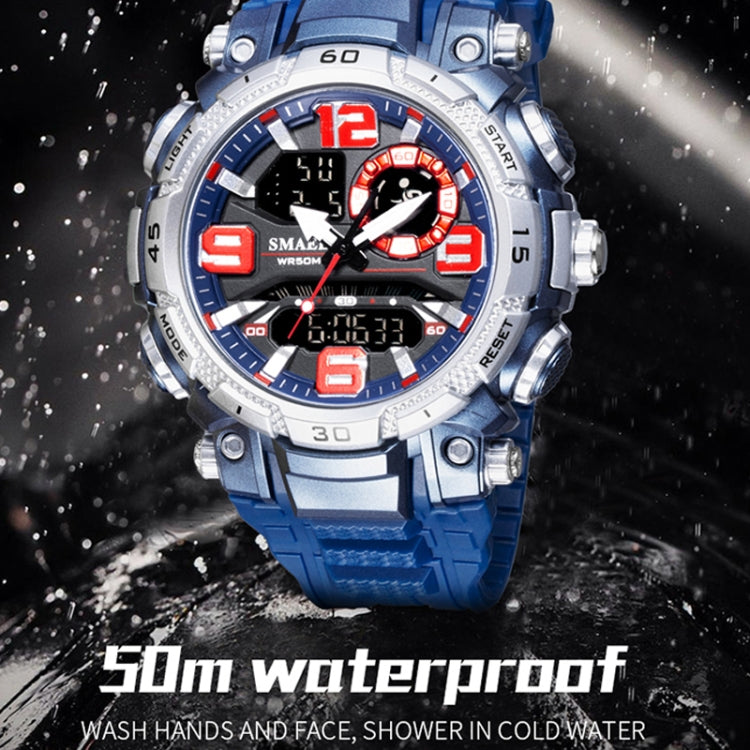 SMAEL 1921 Outdoor Sports Waterproof Men Luminous Time Watch Electronic Watch(Deep Blue) - LED Digital Watches by SMAEL | Online Shopping UK | buy2fix